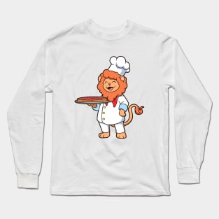 Lion is pizza maker Long Sleeve T-Shirt